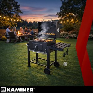 Kaminer Grill ogrodowy z pokryw 114x67x120cm Kaminer 19