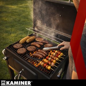 Kaminer Grill ogrodowy z pokryw 114x67x120cm Kaminer 21