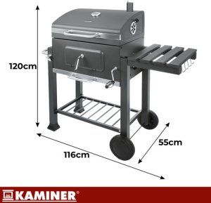 Kaminer Grill ogrodowy z pokryw 114x67x120cm Kaminer 4