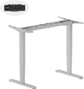 Equip Equip 650813 Rama stojąca biurka Prąd elektryczny 2 x noga Szary 2