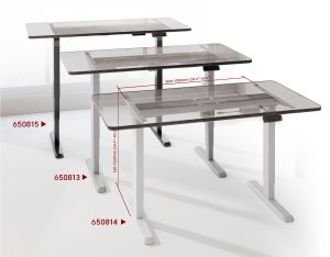 Equip Equip 650815 Rama stojąca biurka Prąd elektryczny 2 x noga Czarny 5