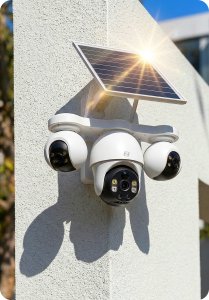 Kamera IP Zintronic 3-obiektywowa kamera obrotowa V333 SOLAR GSM 9MPx IKP4GP330TLV1 8