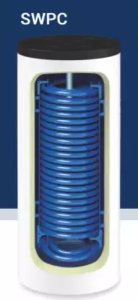 Kospel SWPC-301.PL - Wymiennik c.w.u. stojący z wężownicą spiralną do pomp ciepła 300 L 2