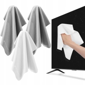 Kf 3x Ściereczka Mikrofibra 30x30cm 200gsm Do Optyki Aparatu Obiektywu Ekranu / Kf08.088 2