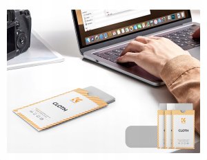 Kf 3x Ściereczka Mikrofibra 30x30cm 200gsm Do Optyki Aparatu Obiektywu Ekranu / Kf08.088 6