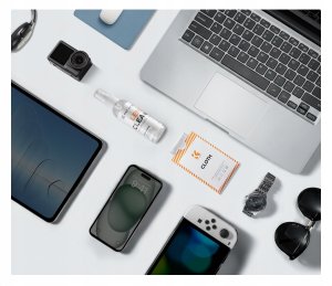 Kf 2w1 Zestaw Do Czyszczenia Ekranu Monitora Lcd K&f Płyn 60 Ml + Ściereczka Z Mikrofibry 6×7" / Kf08.090 5