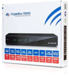 Tuner TV Dekoder SAT CryptoBox AB 750HD DVB-S2 CX CI+ H.265 7