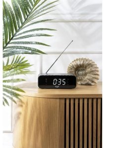 Radiobudzik Adler Radiobudzik bezprzewodowy bluetooth USB AUX FM 9