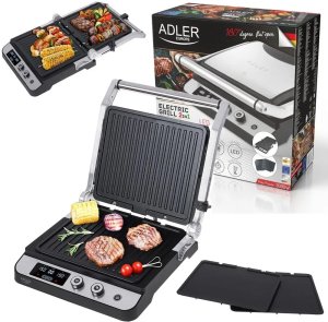 Grill elektryczny duży mocny XL 3000W LED 180 stopni 2 płyty - 17496852078 13
