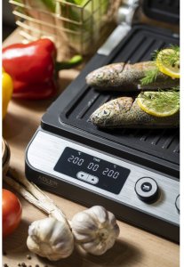 Grill elektryczny duży mocny XL 3000W LED 180 stopni 2 płyty - 17496852078 14