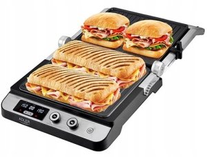 Grill elektryczny duży mocny XL 3000W LED 180 stopni 2 płyty - 17496852078 9