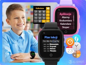 JG Smart Smartwatch dla Dzieci Zegarek Telefon Lokalizacja Dziecka Rozmowy Nauka PL 13