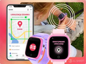 JG Smart Smartwatch dla Dzieci Zegarek Telefon Lokalizacja Dziecka Rozmowy Nauka PL 6