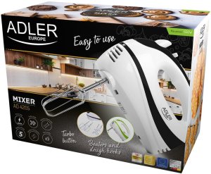 Mikser Adler Mikser ręczny robot kuchenny 550W turbo 5 prędkości ABS 2