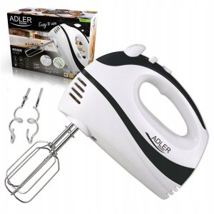 Mikser Adler Mikser ręczny robot kuchenny 550W turbo 5 prędkości ABS 10