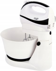 Mikser Adler Mikser ręczny robot kuchenny z misą 550W 3L turbo 5 prędkości 9
