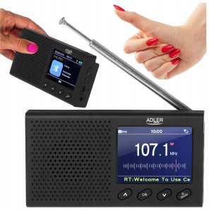 Radio Adler Radio kuchenne przenośne LCD FM bluetooth zegar RDS USB LCD 12