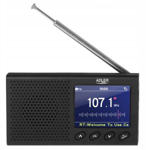 Radio Adler Radio kuchenne przenośne LCD FM bluetooth zegar RDS USB LCD 13