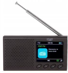 Radio Adler Radio kuchenne przenośne LCD FM bluetooth zegar RDS USB LCD 2