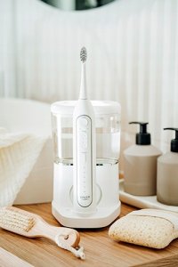 Szczoteczka Adler Szczoteczka SONICZNA z irygatorem 2w1 DO ZĘBÓW stojak końcówki Adler AD2180 12