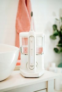 Szczoteczka Adler Szczoteczka SONICZNA z irygatorem 2w1 DO ZĘBÓW stojak końcówki Adler AD2180 13