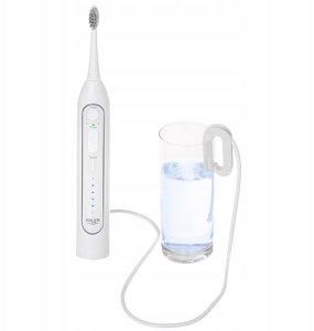 Szczoteczka Adler Szczoteczka SONICZNA z irygatorem 2w1 DO ZĘBÓW stojak końcówki Adler AD2180 4