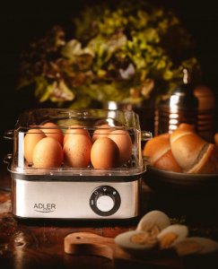 Jajowar Adler Jajowar do Gotowania 8 Jajek 3 Stopnie Twardości Na Miękko Średnio Twardo 6