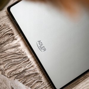 Waga łazienkowa Adler Waga łazienkowa elektroniczna szklana precyzyjna do 180kg LED srebrna 6