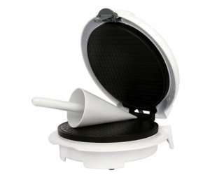 Gofrownica Adler Wypiekacz do wafli rurek rożków miseczek nieprzywierające płyty mocny 1500W 2