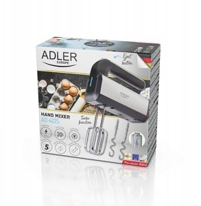 Mikser Adler Mikser ręczny robot kuchenny 800W turbo 5 prędkości Inox 11
