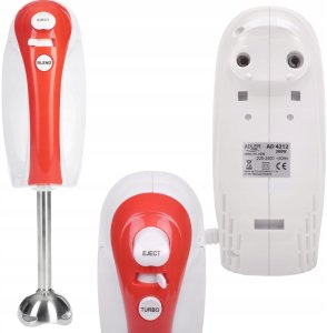 Mikser Adler Mikser ręczny robot kuchenny 550W turbo 5 prędkości z nasadką blendującą 6