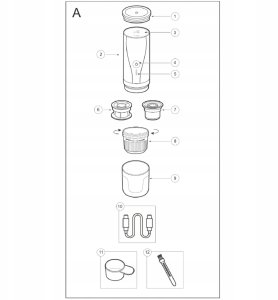 Ekspres ciśnieniowy Adler Ekspres ciśnieniowy do kawy Przenośny 20 bar na kawę mieloną i kapsułki 14