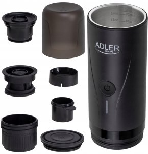 Ekspres ciśnieniowy Adler Ekspres ciśnieniowy do kawy Przenośny 20 bar na kawę mieloną i kapsułki 6