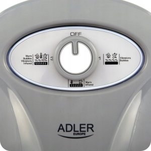 Masażer Adler Masażer do pielęgnacji stóp elektryczny wodny bąbelkowy wibracyjny suchy 9