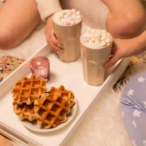 Gofrownica Adler Duża gofrownica 1500W 4 gofry chrupiące puszyste nieprzywierające płyty 3