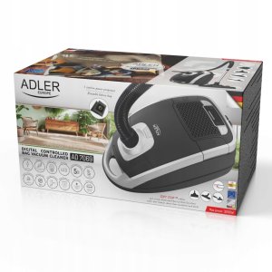 Odkurzacz Adler Cichy Odkurzacz Workowy Tradycyjny Lekki 3200W 18kPa 5 Programów Mocy Filtr 2