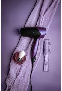 Suszarka Adler Suszarka do włosów 1600W składana rączka koncentrator cicha chłodny nawiew 9