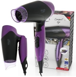 Suszarka Adler Suszarka do włosów 1600W składana rączka koncentrator cicha chłodny nawiew 10