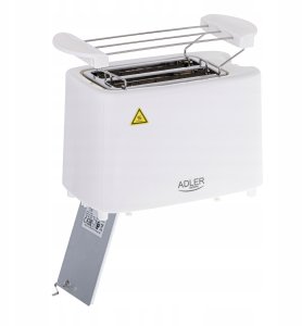 Toster Adler Toster elektryczny opiekacz do tostów ruszt do bułek tacka 900W 5