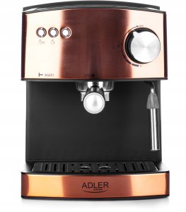 Ekspres ciśnieniowy Adler Ekspres do kawy Ciśnieniowy Kolbowy Miedziany Adler + Spieniacz mleka 6
