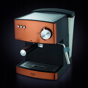 Ekspres ciśnieniowy Adler Ekspres do kawy Ciśnieniowy Kolbowy Miedziany Adler + Spieniacz mleka 10