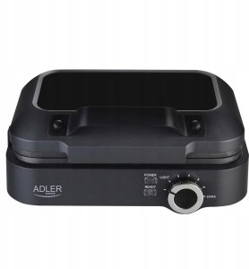 Gofrownica Adler Gofrownica 2000W XXL na 2 duże gofry Płynna regulacja temperatury NON-STICK 12