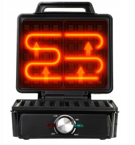 Gofrownica Adler GOFROWNICA 2000W XXL 2 Duże Gofry Regulacja Temperatury NON-STICK Mocna 3