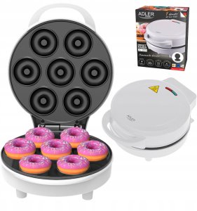 Adler Wypiekacz opiekacz do pączków 5cm donut 1500W nieprzywierająca powłoka 7