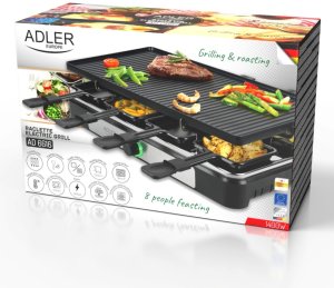 Grill elektryczny duży XL mocny raclette 1400W 8 osób - 17496853727 8