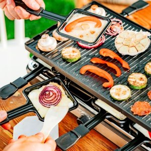 Grill elektryczny duży XL mocny raclette 1400W 8 osób - 17496853727 10