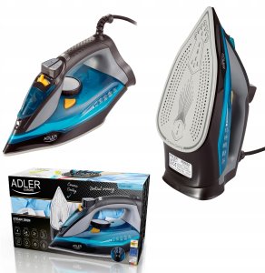 Żelazko Adler Żelazko parowe ceramiczne samoczyszczące 3000W ANTI-CALC ANTI-DRIP STRAŻAK 14