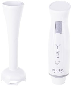 Blender Adler Blender ręczny 300W stal nierdzewna ergonomiczny uchwyt Adler AD 4622 BIAŁY 13