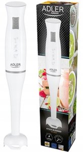 Blender Adler Blender ręczny 300W stal nierdzewna ergonomiczny uchwyt Adler AD 4622 BIAŁY 10