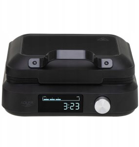Gofrownica Adler Gofrownica 2200W XXL z Regulacją Zarumienienia Timer na 2 Gofry Duża MOCNA 2